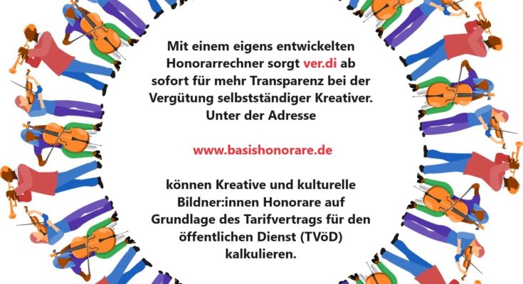 Honorarrechner für selbstständige Kreative